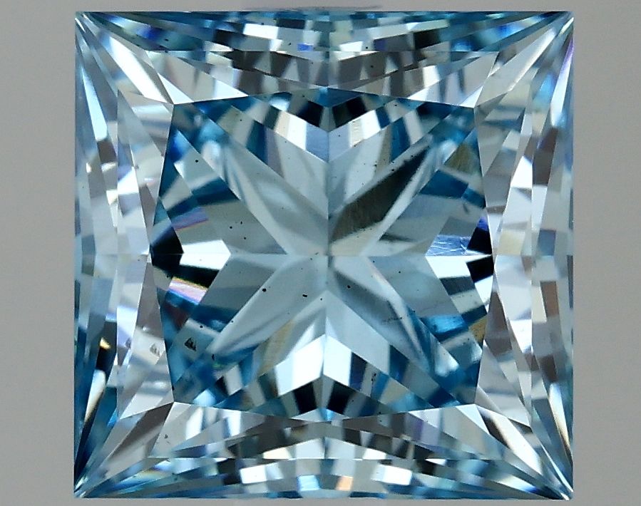 Lab-Grown Princess Diamond - 2.79 Carats, Fancy Vivid Blue Color, VS2 Clarity - Certified by IGI - Report Number: LG634426783
