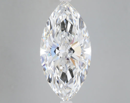Lab-Grown Marquise Diamond - 7.26 Carats, F Color, VS2 Clarity - Certified by IGI - Report Number: LG644487216