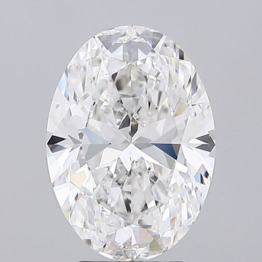 Lab-Grown Oval Diamond - 4.01 Carats, F Color, VVS2 Clarity - Certified by IGI - Report Number: LG712564432