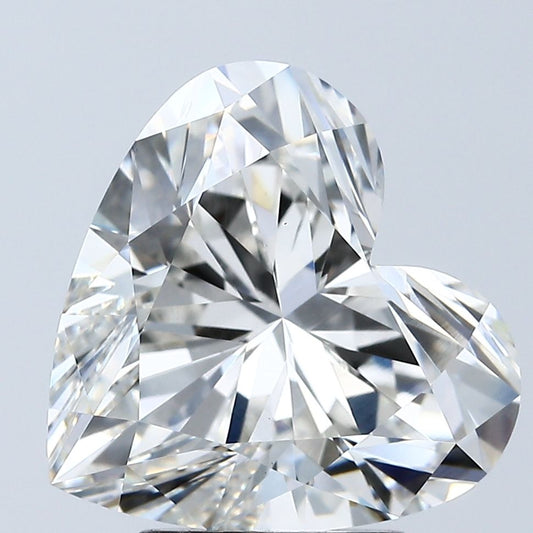 Lab-Grown Heart Diamond - 4.03 Carats, F Color, VVS2 Clarity - Certified by IGI - Report Number: LG683538230