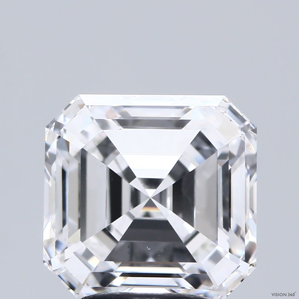 Lab-Grown Asscher Diamond - 4.02 Carats, E Color, VVS2 Clarity - Certified by IGI - Report Number: LG717512554