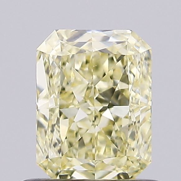 Lab-Grown Radiant Diamond - 0.76 Carats, Fancy Yellow Color, VS1 Clarity - Certified by IGI - Report Number: LG637451170