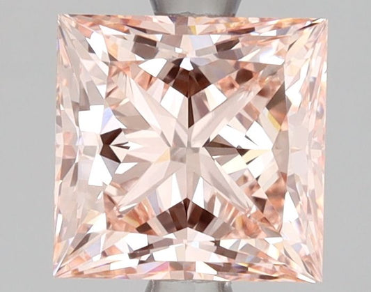 Lab-Grown Princess Diamond - 2.01 Carats, Fancy Vivid Pink Color, VVS2 Clarity - Certified by IGI - Report Number: LG625497821