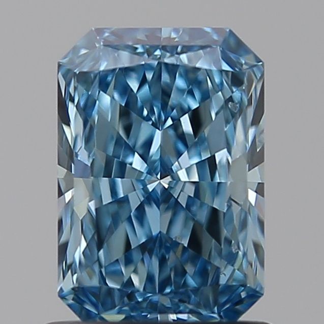 Lab-Grown Radiant Diamond - 1.0 Carats, Fancy Vivid Blue Color, VVS2 Clarity - Certified by IGI - Report Number: LG638446715