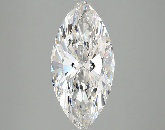Lab-Grown Marquise Diamond - 3.02 Carats, F Color, VVS2 Clarity - Certified by IGI - Report Number: LG673430272