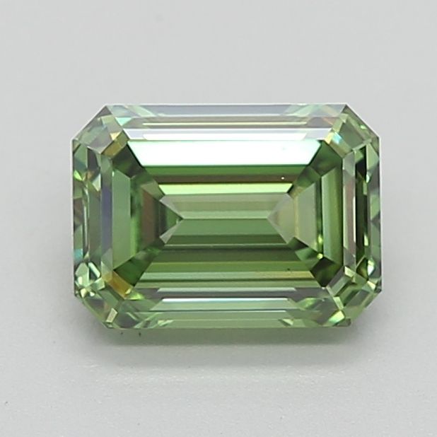 Lab-Grown Emerald Diamond - 1.51 Carats, Fancy Vivid Green Color, VS1 Clarity - Certified by IGI - Report Number: LG660445407