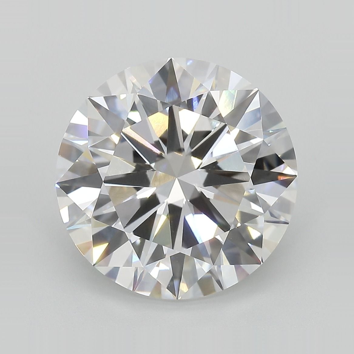 Lab-Grown Round Diamond - 8.03 Carats, E Color, VVS2 Clarity - Certified by IGI - Report Number: LG689554156