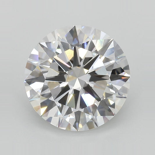 Lab-Grown Round Diamond - 8.03 Carats, E Color, VVS2 Clarity - Certified by IGI - Report Number: LG689554156