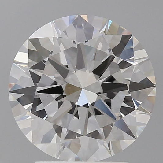 Lab-Grown Round Diamond - 3.0 Carats, F Color, VVS2 Clarity - Certified by IGI - Report Number: LG688511022