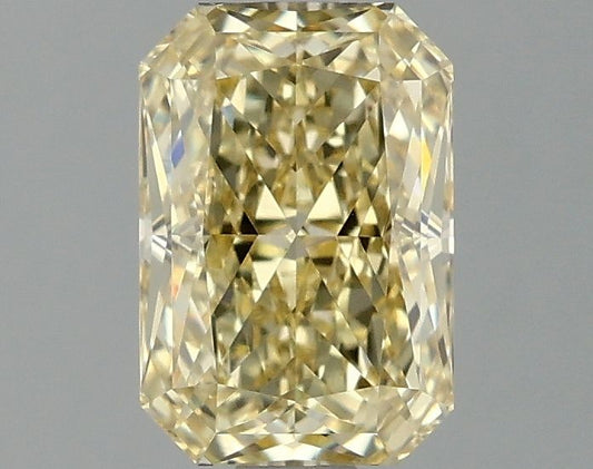 Lab-Grown Radiant Diamond - 1.56 Carats, Fancy Yellow Color, VVS2 Clarity - Certified by IGI - Report Number: LG663405730
