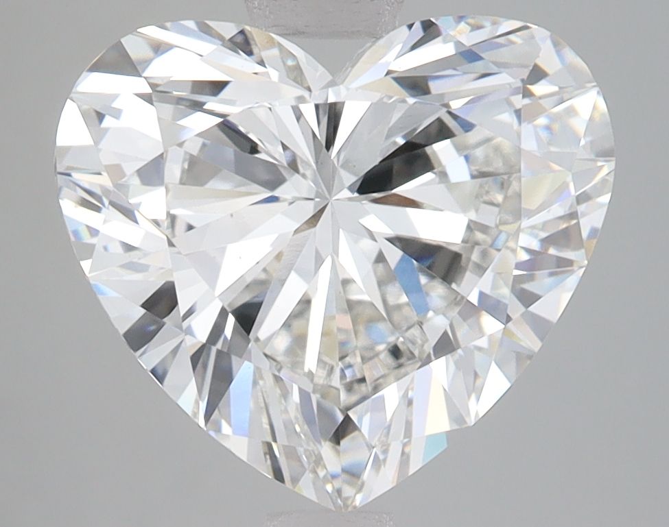 Lab-Grown Heart Diamond - 4.02 Carats, F Color, VVS2 Clarity - Certified by IGI - Report Number: LG655421976