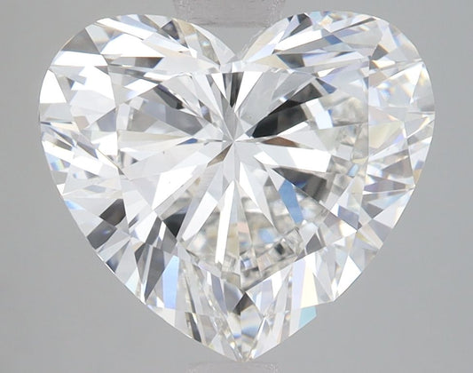 Lab-Grown Heart Diamond - 4.02 Carats, F Color, VVS2 Clarity - Certified by IGI - Report Number: LG655421976
