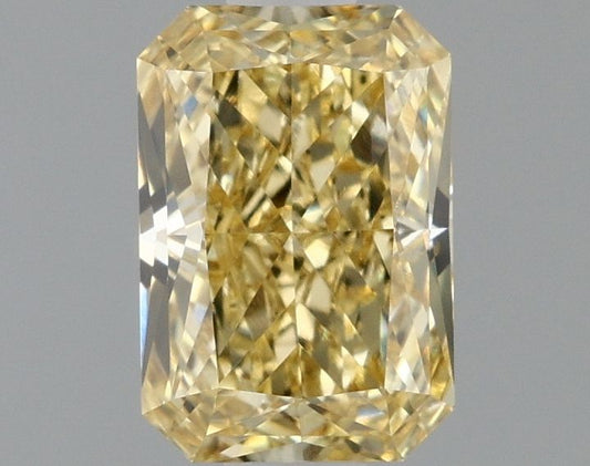 Lab-Grown Radiant Diamond - 1.03 Carats, Fancy Intense Yellow Color, VVS2 Clarity - Certified by IGI - Report Number: LG662415984
