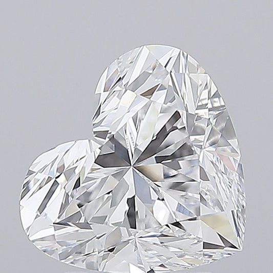 Lab-Grown Heart Diamond - 3.07 Carats, E Color, VVS2 Clarity - Certified by IGI - Report Number: LG683538119