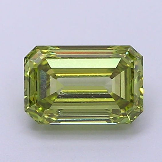 Lab-Grown Emerald Diamond - 1.49 Carats, Fancy Vivid Green Color, VVS2 Clarity - Certified by IGI - Report Number: LG660444868