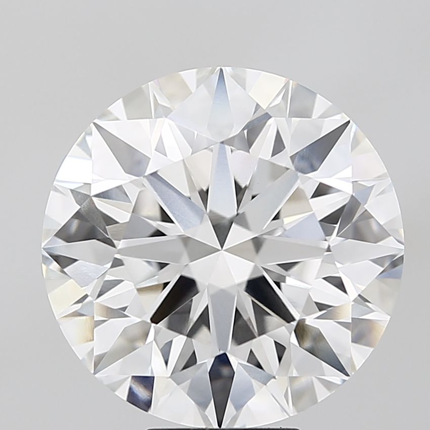 Lab-Grown Round Diamond - 8.04 Carats, E Color, VVS2 Clarity - Certified by IGI - Report Number: LG685572658