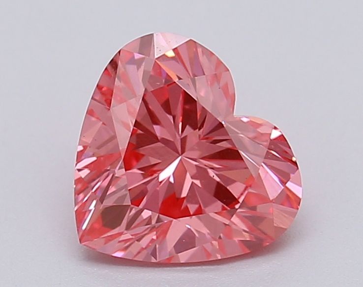 Lab-Grown Heart Diamond - 1.05 Carats, Fancy Vivid Pink Color, VS1 Clarity - Certified by IGI - Report Number: LG615367049