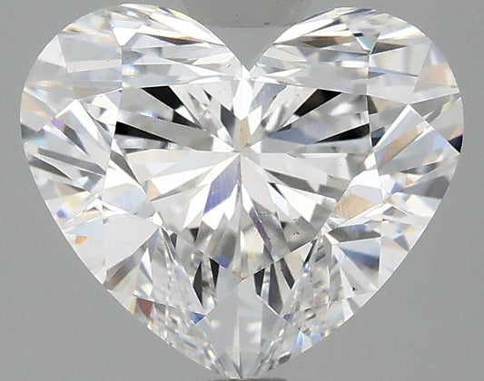 Lab-Grown Heart Diamond - 2.95 Carats, D Color, VS2 Clarity - Certified by IGI - Report Number: LG710555863