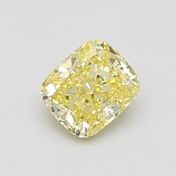 Lab-Grown Cushion Diamond - 1.09 Carats, Fancy Intense Yellow Color, VS2 Clarity - Certified by IGI - Report Number: LG668403925