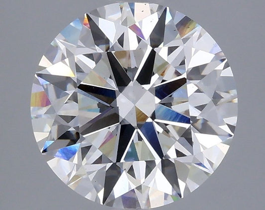 Lab-Grown Round Diamond - 3.45 Carats, F Color, VS2 Clarity - Certified by IGI - Report Number: LG621437766