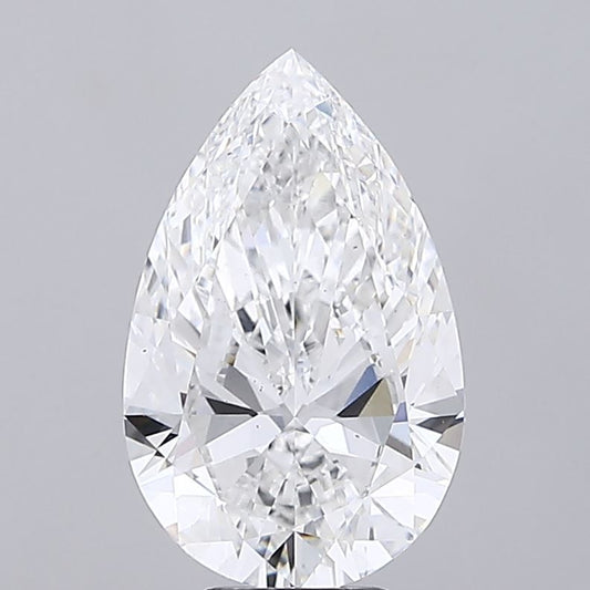 Lab-Grown Pear Diamond - 7.01 Carats, E Color, VS1 Clarity - Certified by IGI - Report Number: LG713578800