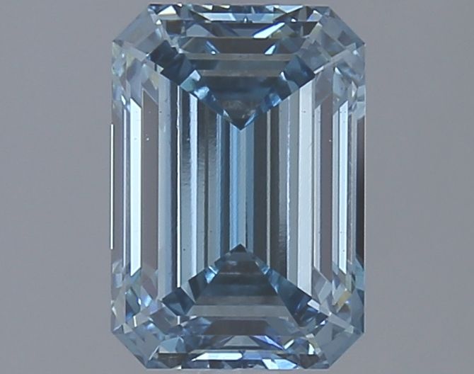 Lab-Grown Emerald Diamond - 1.97 Carats, Fancy Vivid Blue Color, VS2 Clarity - Certified by IGI - Report Number: LG626420632