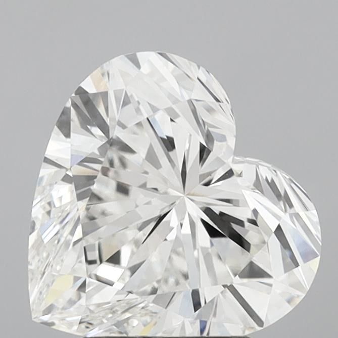 Lab-Grown Heart Diamond - 3.06 Carats, F Color, VS1 Clarity - Certified by IGI - Report Number: LG711520174