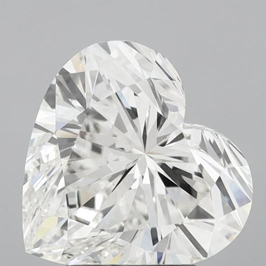 Lab-Grown Heart Diamond - 3.06 Carats, F Color, VS1 Clarity - Certified by IGI - Report Number: LG711520174