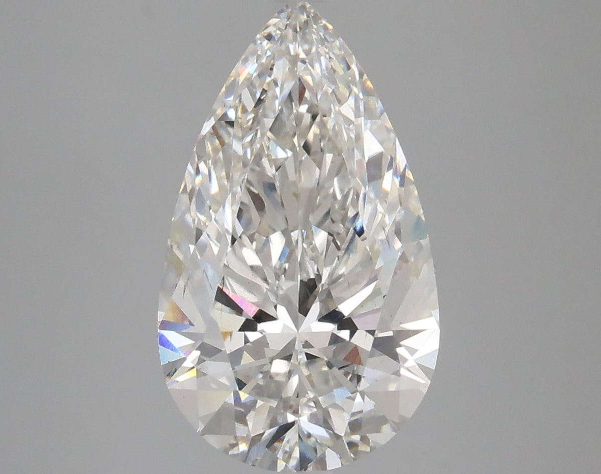 Lab-Grown Pear Diamond - 4.09 Carats, F Color, VS2 Clarity - Certified by IGI - Report Number: LG618470111