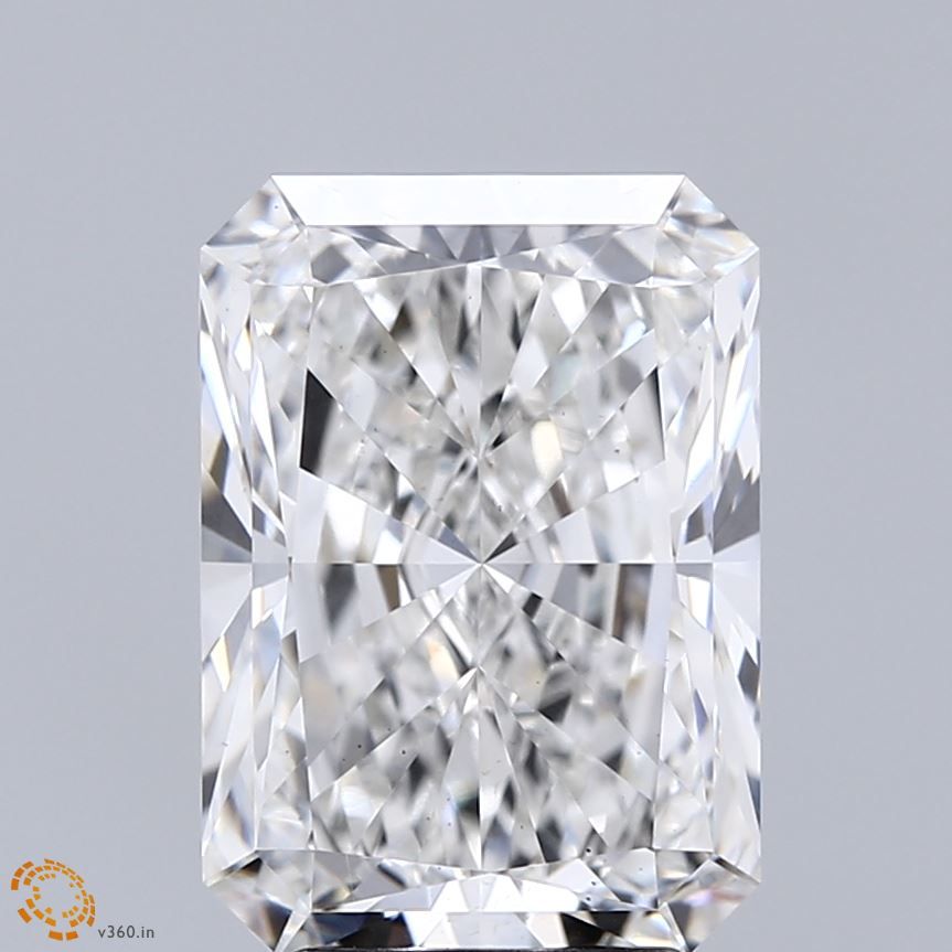 Lab-Grown Radiant Diamond - 5.01 Carats, F Color, VS2 Clarity - Certified by IGI - Report Number: LG698544105