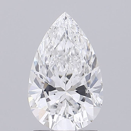Lab-Grown Pear Diamond - 1.51 Carats, E Color, VS2 Clarity - Certified by IGI - Report Number: LG681534364