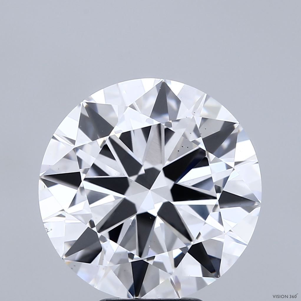 Lab-Grown Round Diamond - 6.01 Carats, E Color, VS2 Clarity - Certified by IGI - Report Number: LG681572557