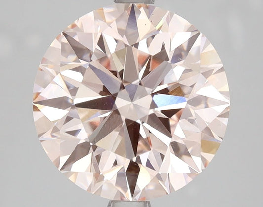 Lab-Grown Round Diamond - 4.01 Carats, Fancy Pink Color, VS1 Clarity - Certified by IGI - Report Number: LG625497782