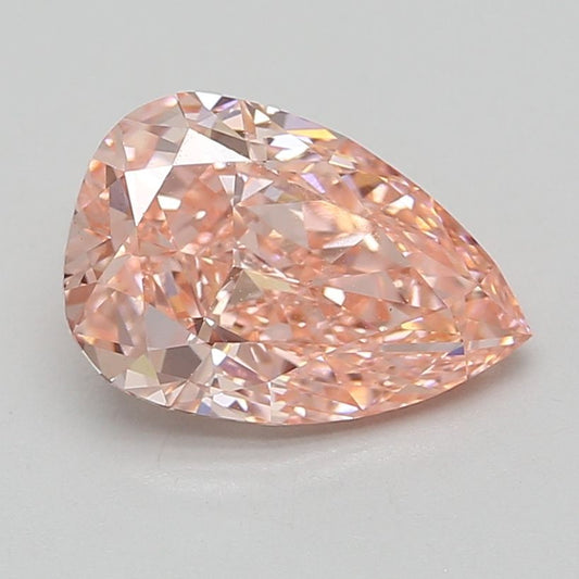 Lab-Grown Pear Diamond - 3.57 Carats, Fancy Vivid Pink Color, VS2 Clarity - Certified by IGI - Report Number: LG685575863