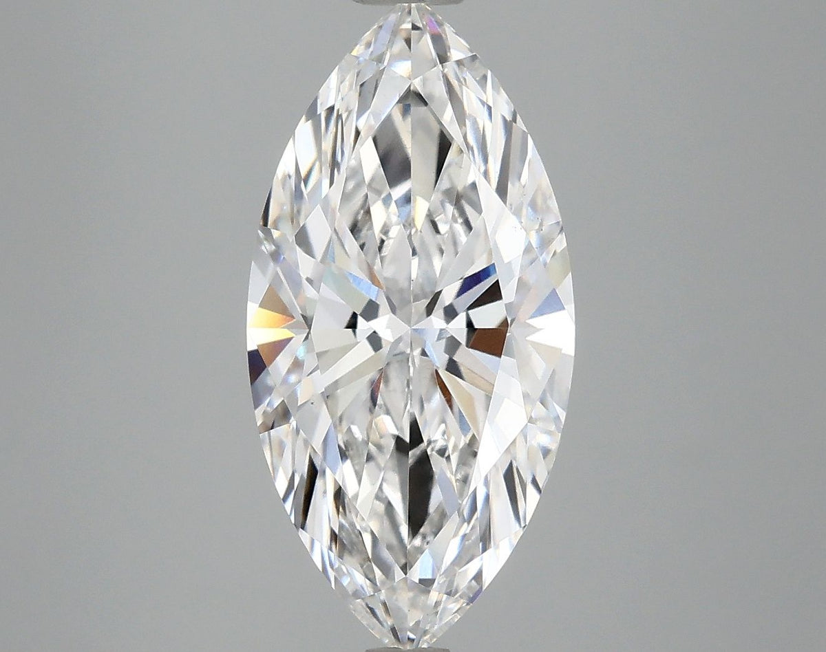 Lab-Grown Marquise Diamond - 3.5 Carats, D Color, VS1 Clarity - Certified by IGI - Report Number: LG708583631