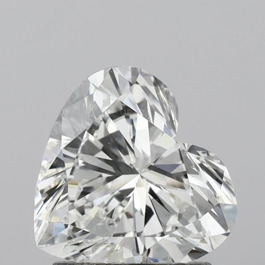 Lab-Grown Heart Diamond - 1.6 Carats, F Color, VS2 Clarity - Certified by IGI - Report Number: LG645410501