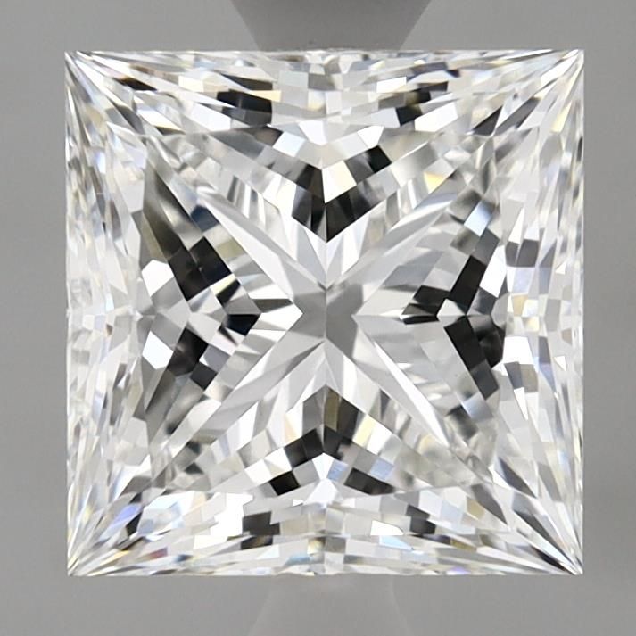 Lab-Grown Princess Diamond - 2.57 Carats, F Color, VVS2 Clarity - Certified by IGI - Report Number: LG620421338