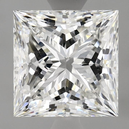 Lab-Grown Princess Diamond - 2.57 Carats, F Color, VVS2 Clarity - Certified by IGI - Report Number: LG620421338