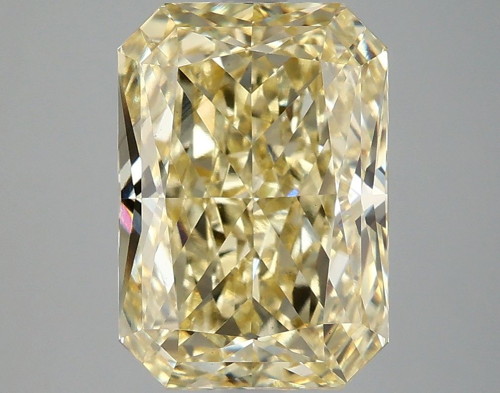 Lab-Grown Radiant Diamond - 4.95 Carats, Fancy Intense Yellow Color, VS2 Clarity - Certified by IGI - Report Number: LG681518421