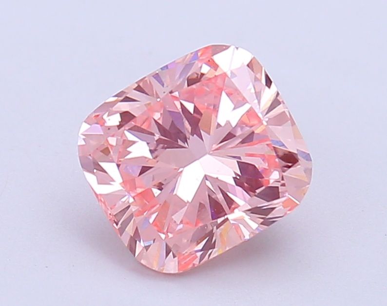 Lab-Grown Cushion Diamond - 2.01 Carats, Fancy Intense Pink Color, VS2 Clarity - Certified by IGI - Report Number: LG686507676
