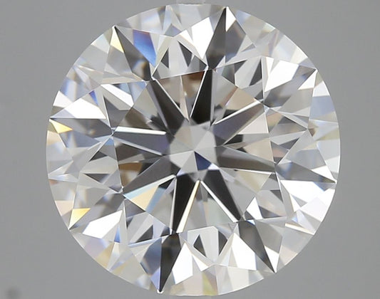 Lab-Grown Round Diamond - 8.07 Carats, E Color, VVS2 Clarity - Certified by GIA - Report Number: 7511080195