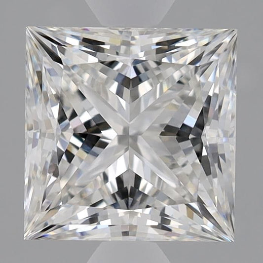Lab-Grown Princess Diamond - 1.95 Carats, F Color, VVS2 Clarity - Certified by IGI - Report Number: LG638425803