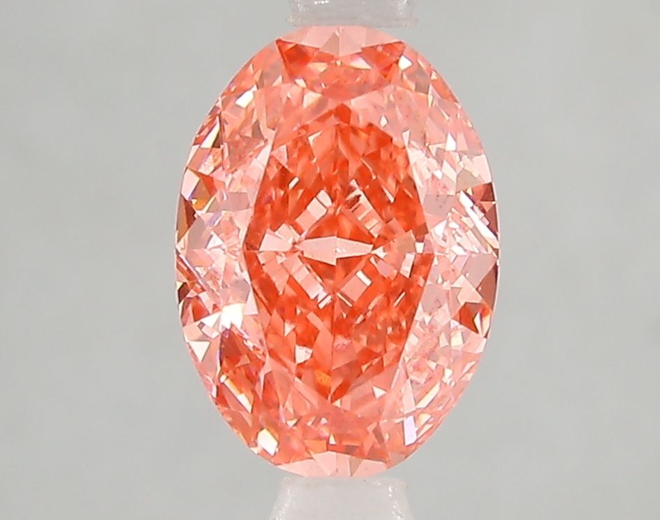 Lab-Grown Oval Diamond - 2.06 Carats, Fancy Vivid Pink Color, VVS2 Clarity - Certified by IGI - Report Number: LG666431737
