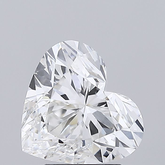 Lab-Grown Heart Diamond - 2.56 Carats, F Color, VVS2 Clarity - Certified by IGI - Report Number: LG713510251