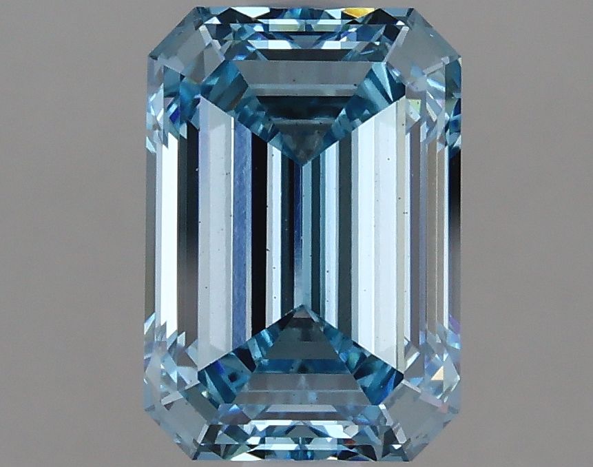 Lab-Grown Emerald Diamond - 2.04 Carats, Fancy Intense Blue Color, VS2 Clarity - Certified by IGI - Report Number: LG632446611