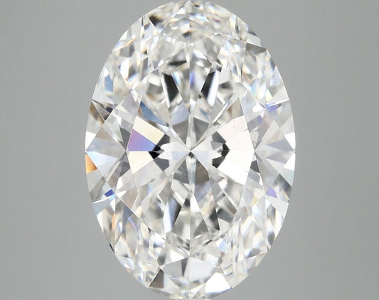 Lab-Grown Oval Diamond - 4.67 Carats, F Color, VS2 Clarity - Certified by IGI - Report Number: LG690501537