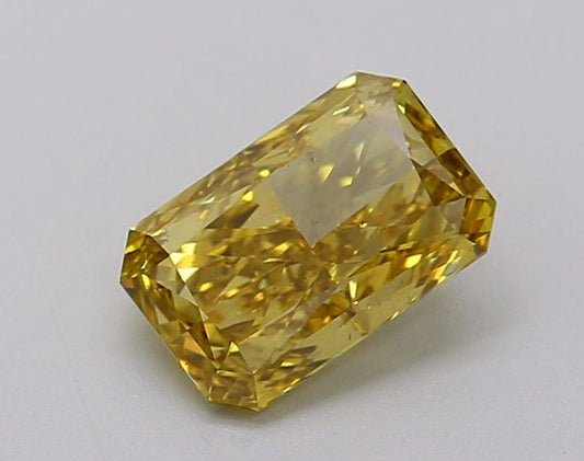 Lab-Grown Radiant Diamond - 1.05 Carats, Fancy Vivid Yellow Color, VS1 Clarity - Certified by IGI - Report Number: LG633404537