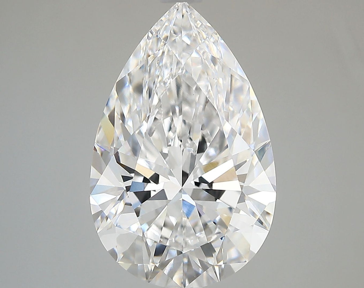 Lab-Grown Pear Diamond - 4.05 Carats, E Color, VVS2 Clarity - Certified by IGI - Report Number: LG685565189