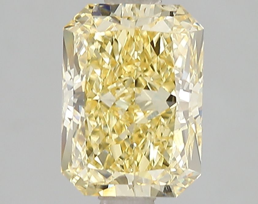 Lab-Grown Oval Diamond - 1.06 Carats, Fancy Intense Gray Yellow Color, VVS2 Clarity - Certified by IGI - Report Number: LG671493207