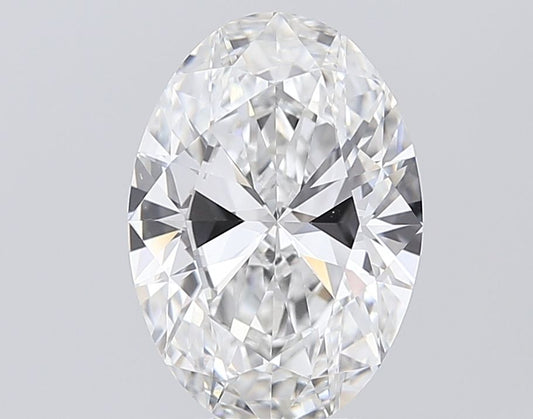 Lab-Grown Oval Diamond - 4.02 Carats, F Color, VVS2 Clarity - Certified by IGI - Report Number: LG687508026